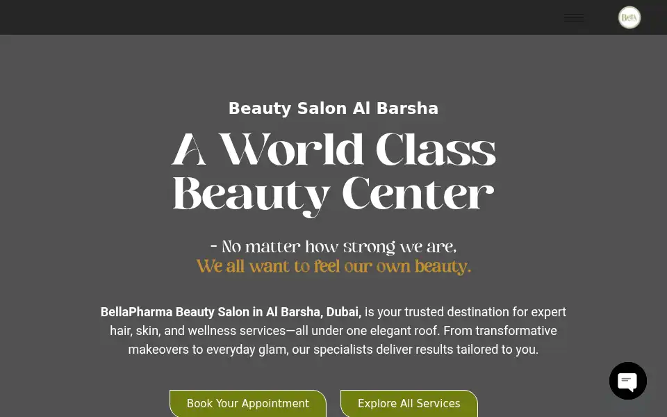 Screenshot of bellapharma.ae