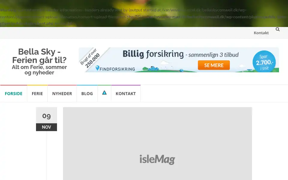 Screenshot of bellaskycomwell.dk