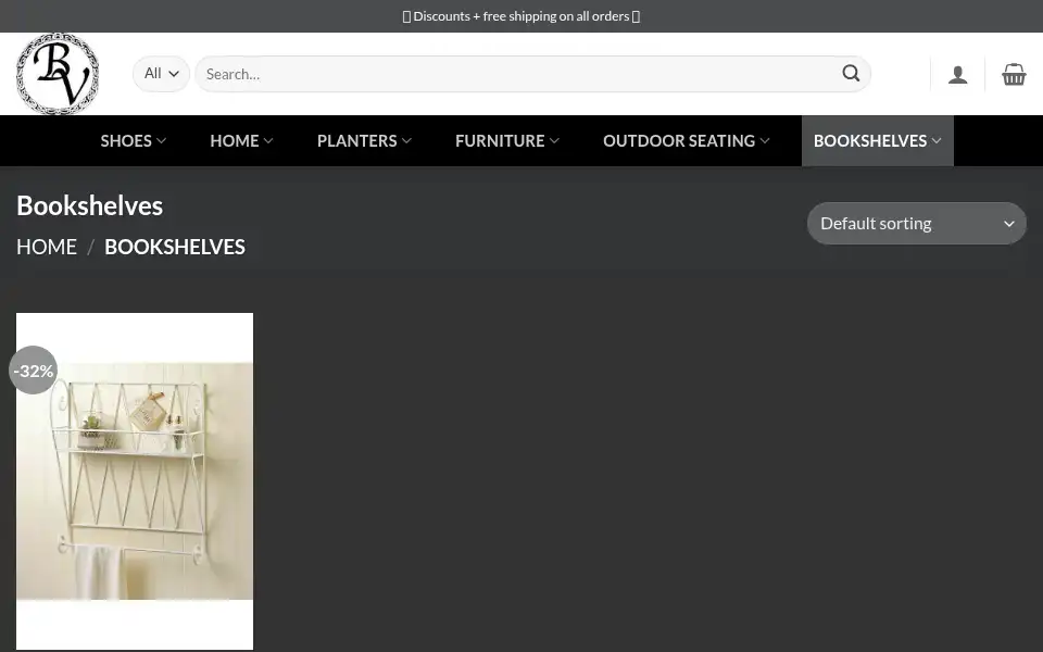 Screenshot of bellavitashoe.com