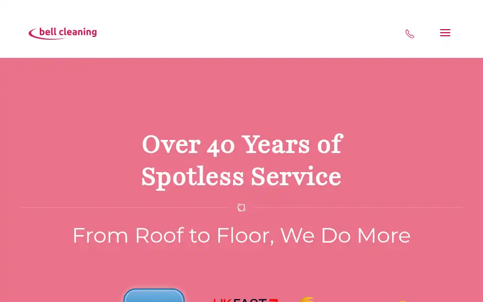 Screenshot of bellcleaningservices.com