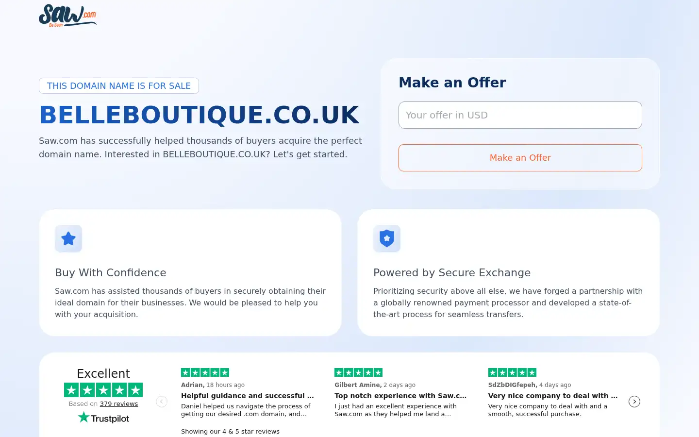 Screenshot of belleboutique.co.uk