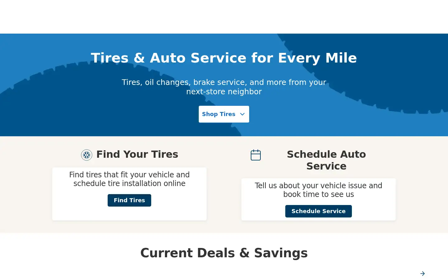 Screenshot of belletire.com