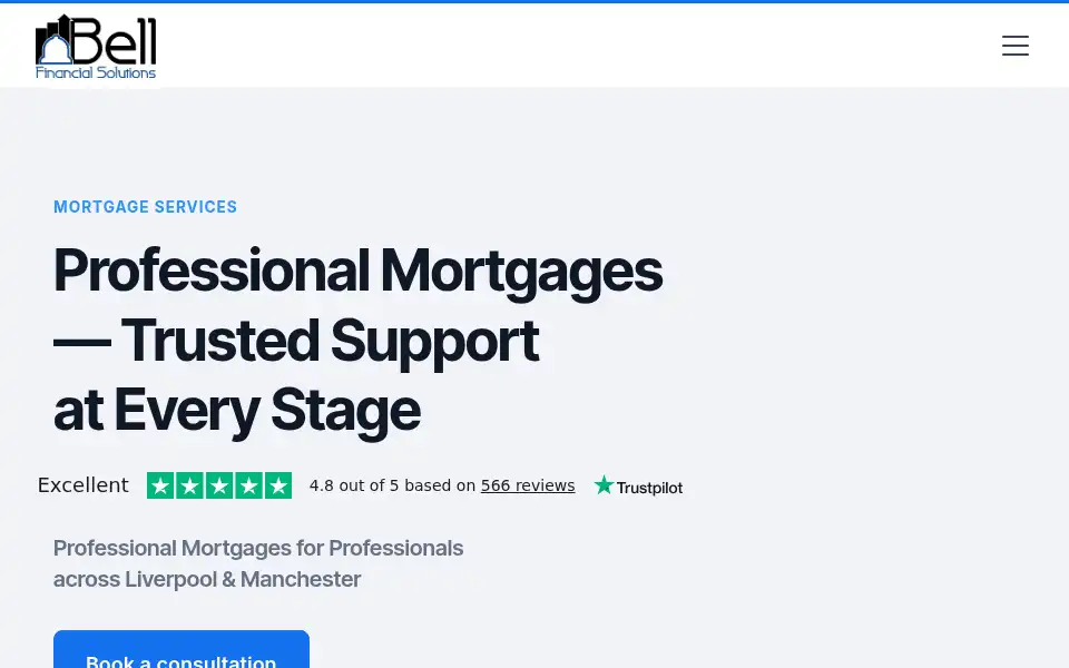 Screenshot of bellfinancialsolutions.co.uk