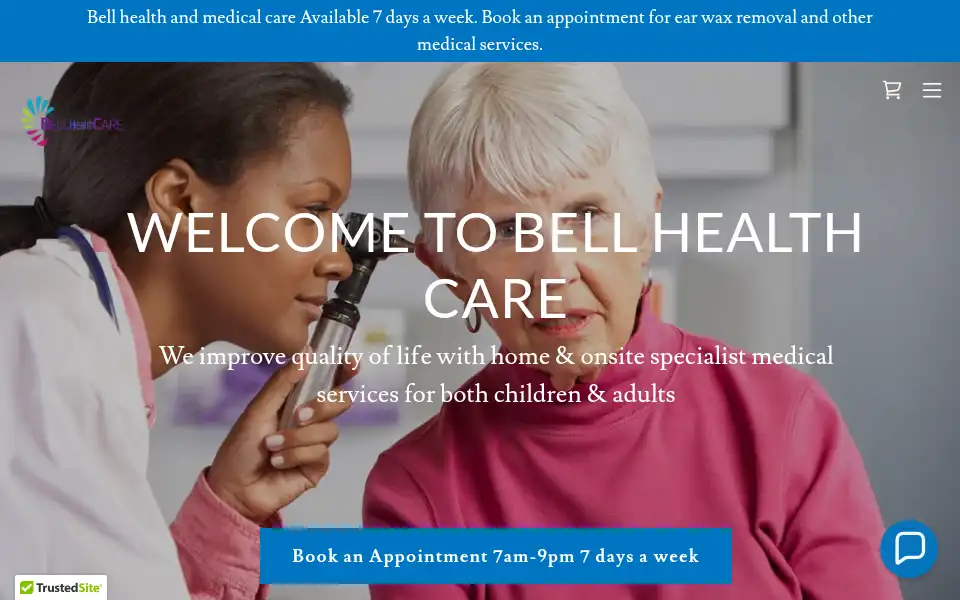 Screenshot of bellhealthcare.co.uk