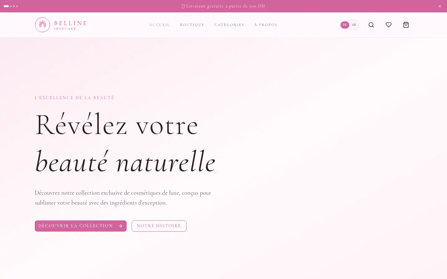 Screenshot of belline.shop