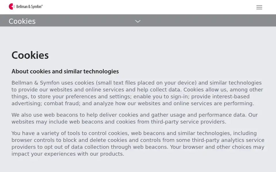 Screenshot of bellman.com