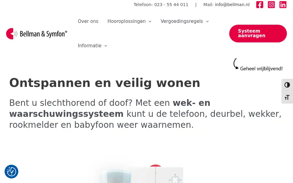 Screenshot of bellman.nl