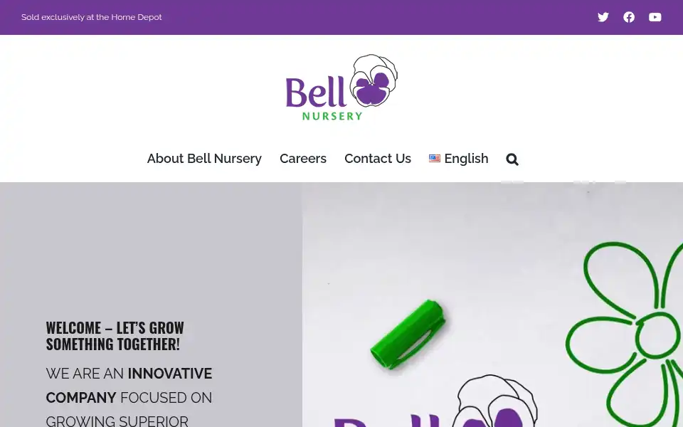 Screenshot of bellnursery.com