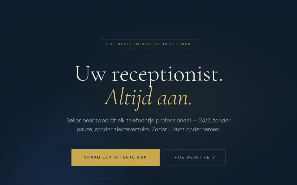 Screenshot of bellor.nl