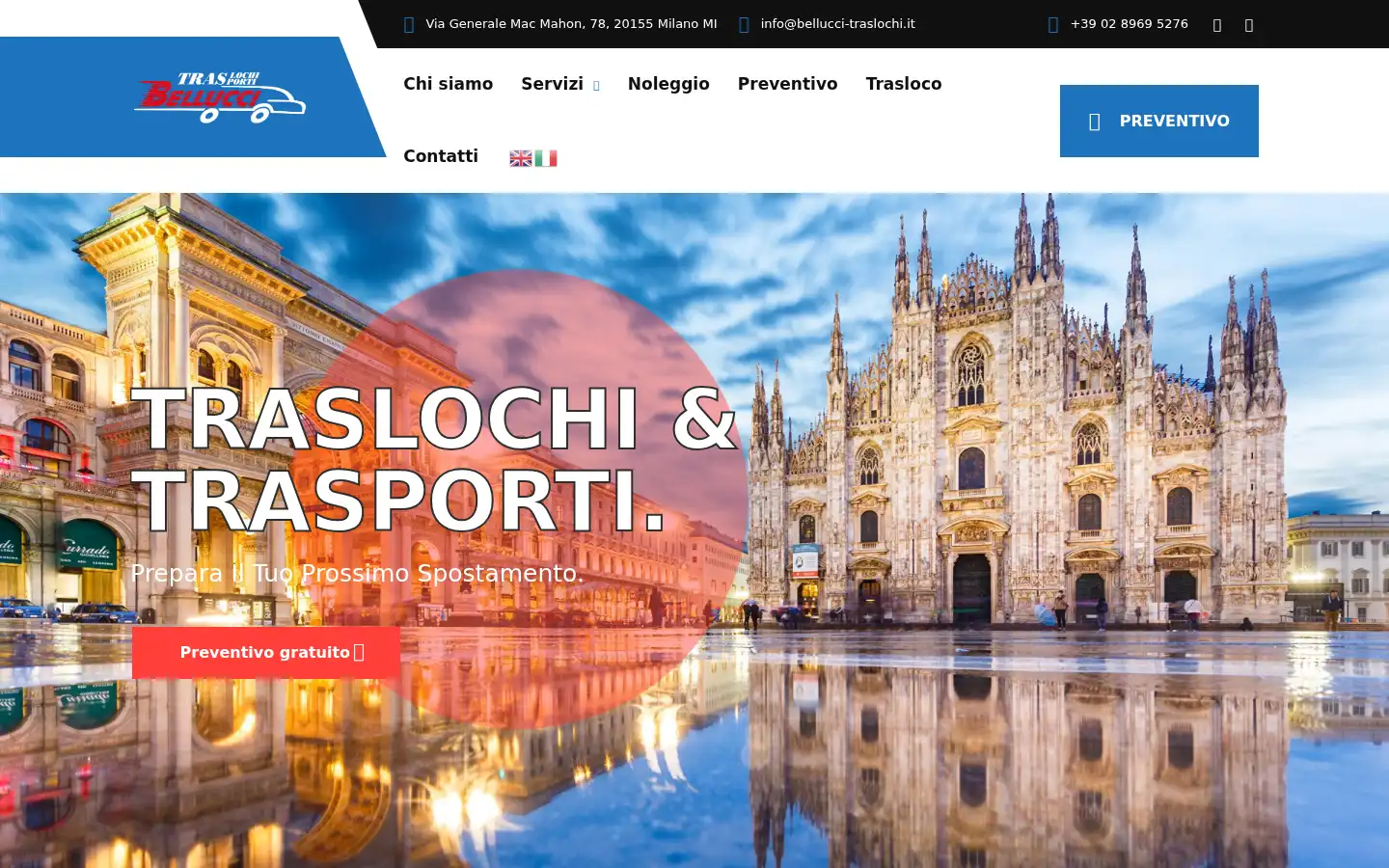 Screenshot of bellucci-traslochi.it