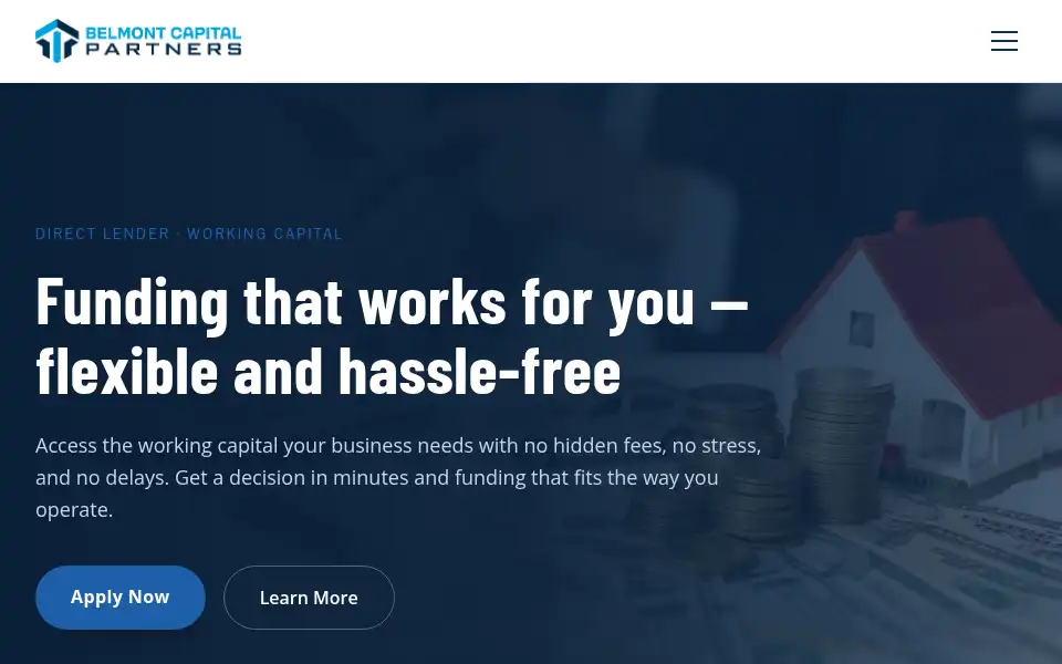 Screenshot of belmontcapitalpartners.com