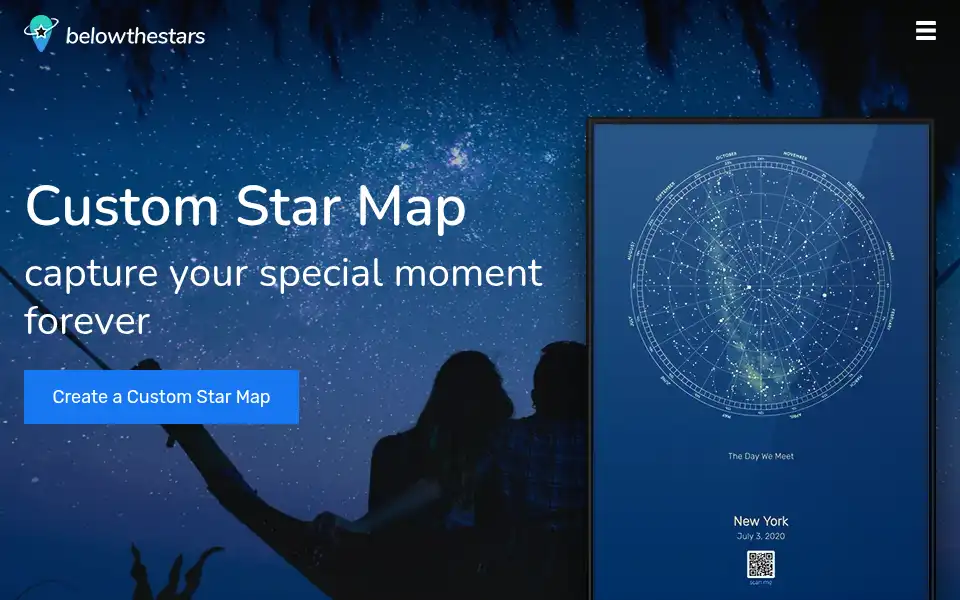 Screenshot of belowthestars.com