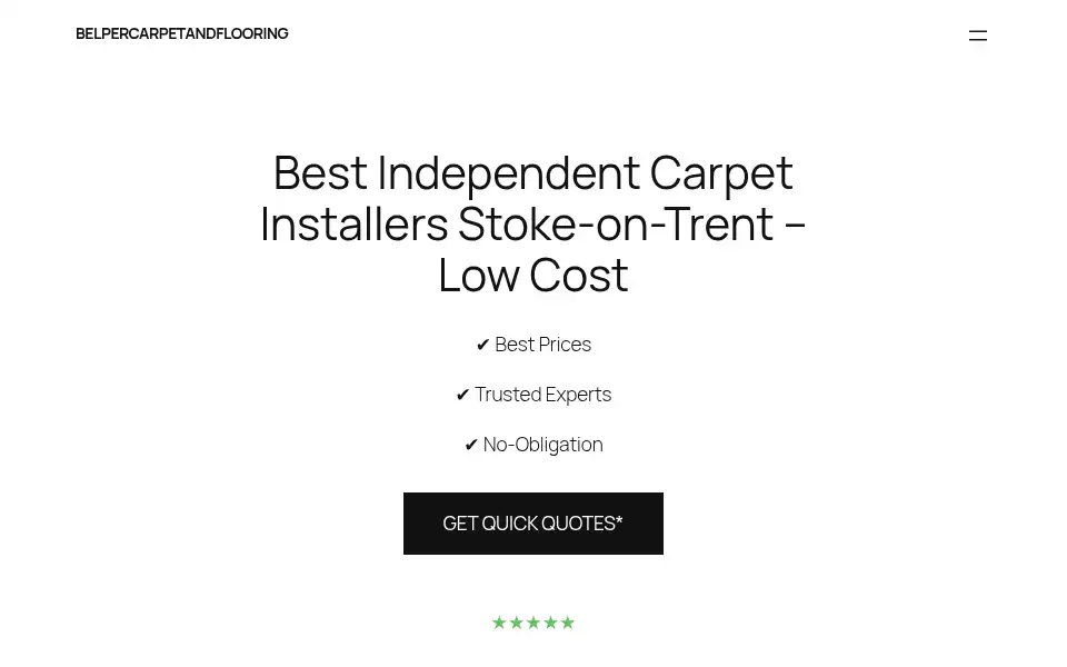 Screenshot of belpercarpetandflooring.co.uk