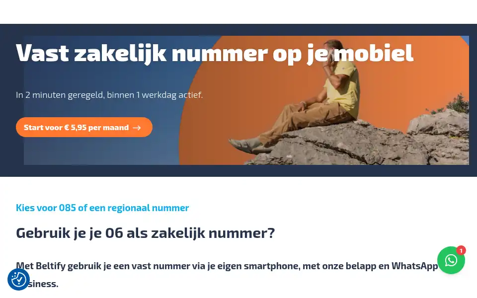Screenshot of beltify.nl
