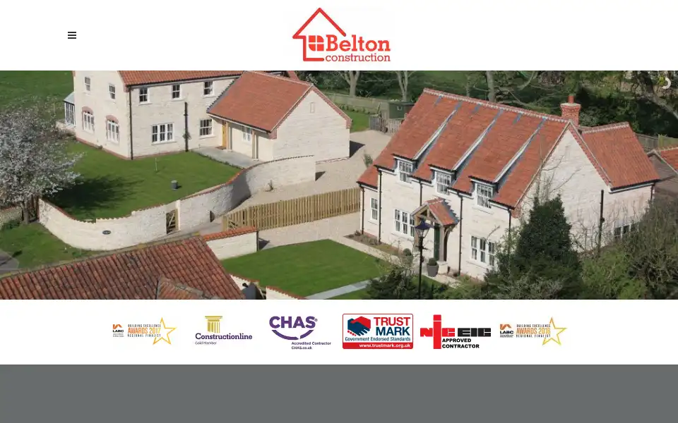 Screenshot of beltonconstruction.co.uk
