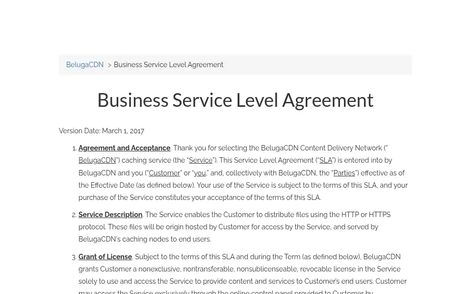 Screenshot of belugacdn.com