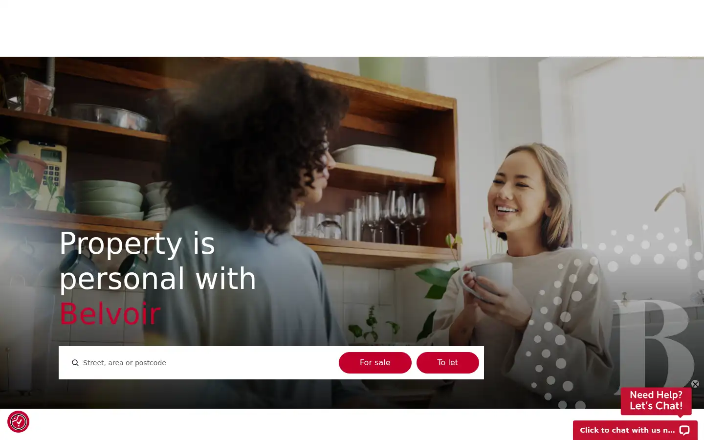 Screenshot of belvoir.co.uk