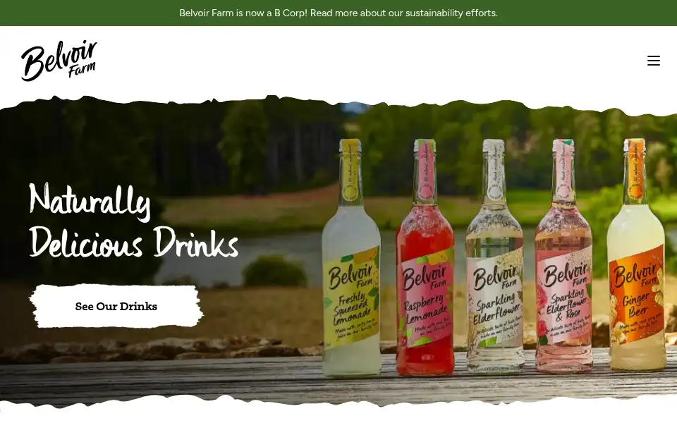 Screenshot of belvoirfarm.co.uk