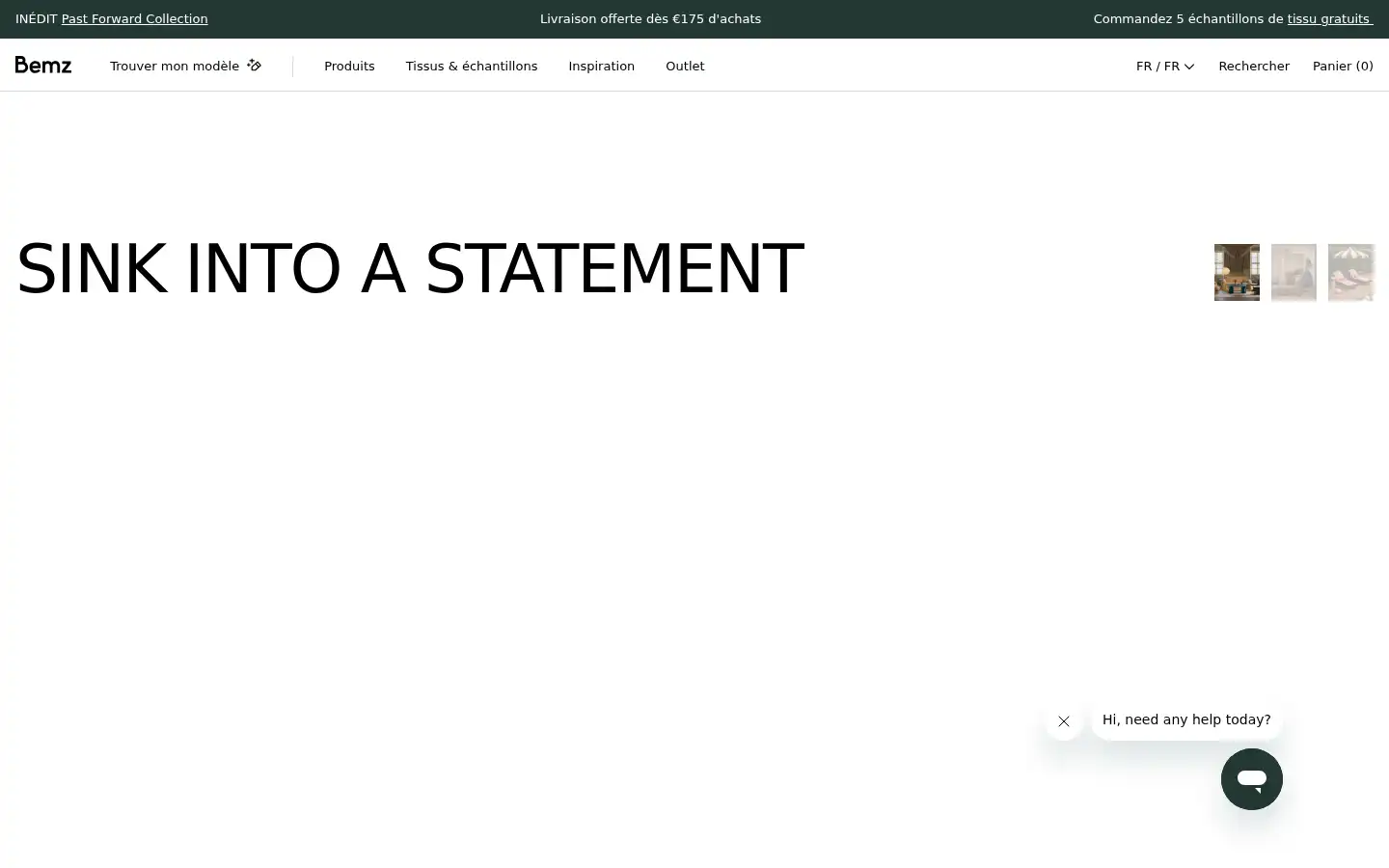 Screenshot of bemz.com