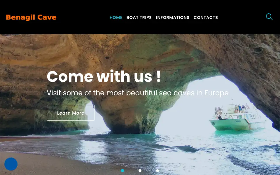 Screenshot of benagil-cave.com