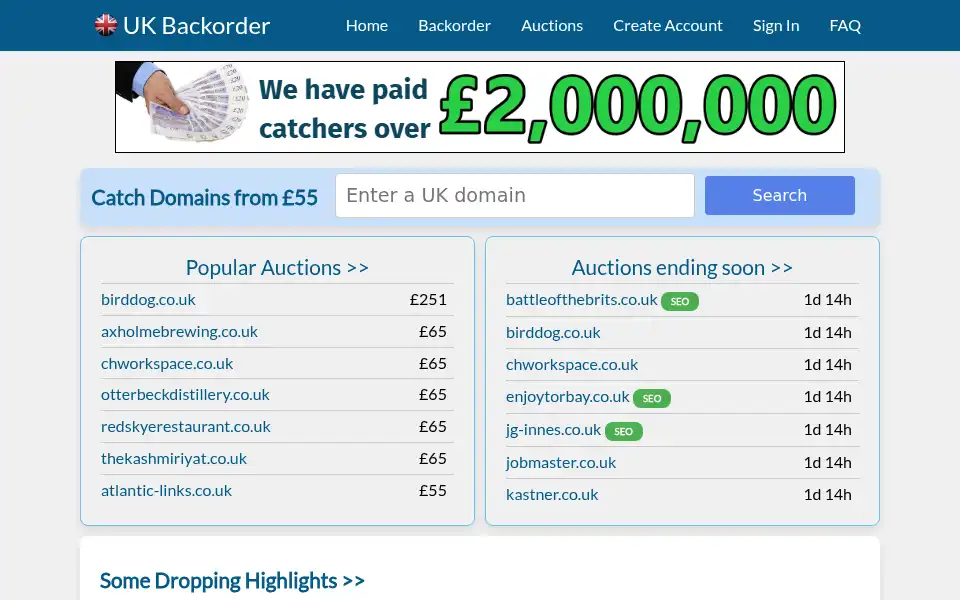 Screenshot of benedictraven.co.uk
