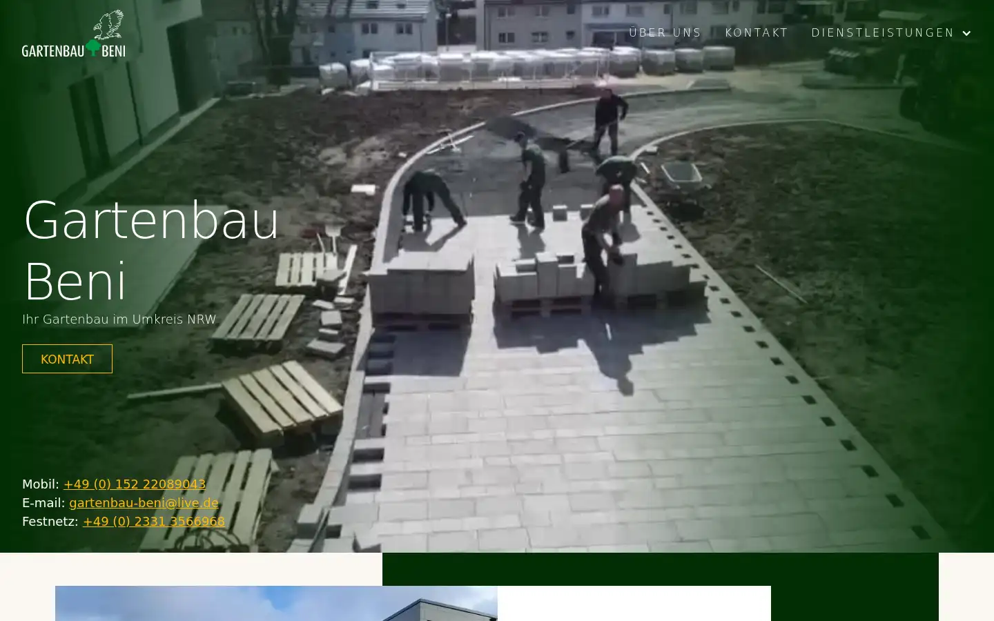 Screenshot of beni-gartenbau.com