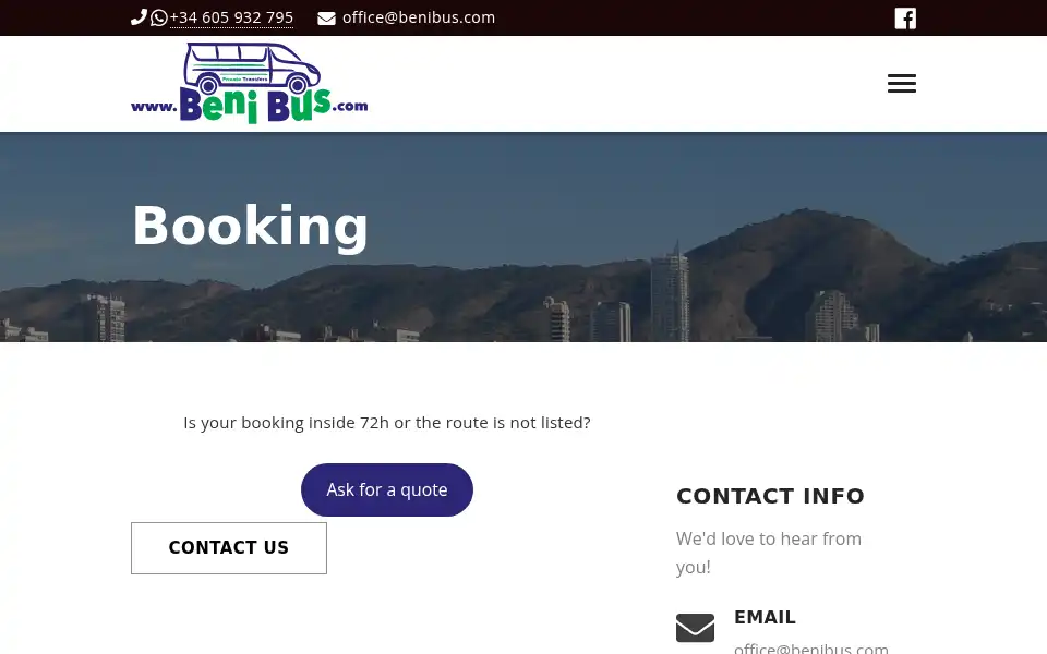Screenshot of benibus.com