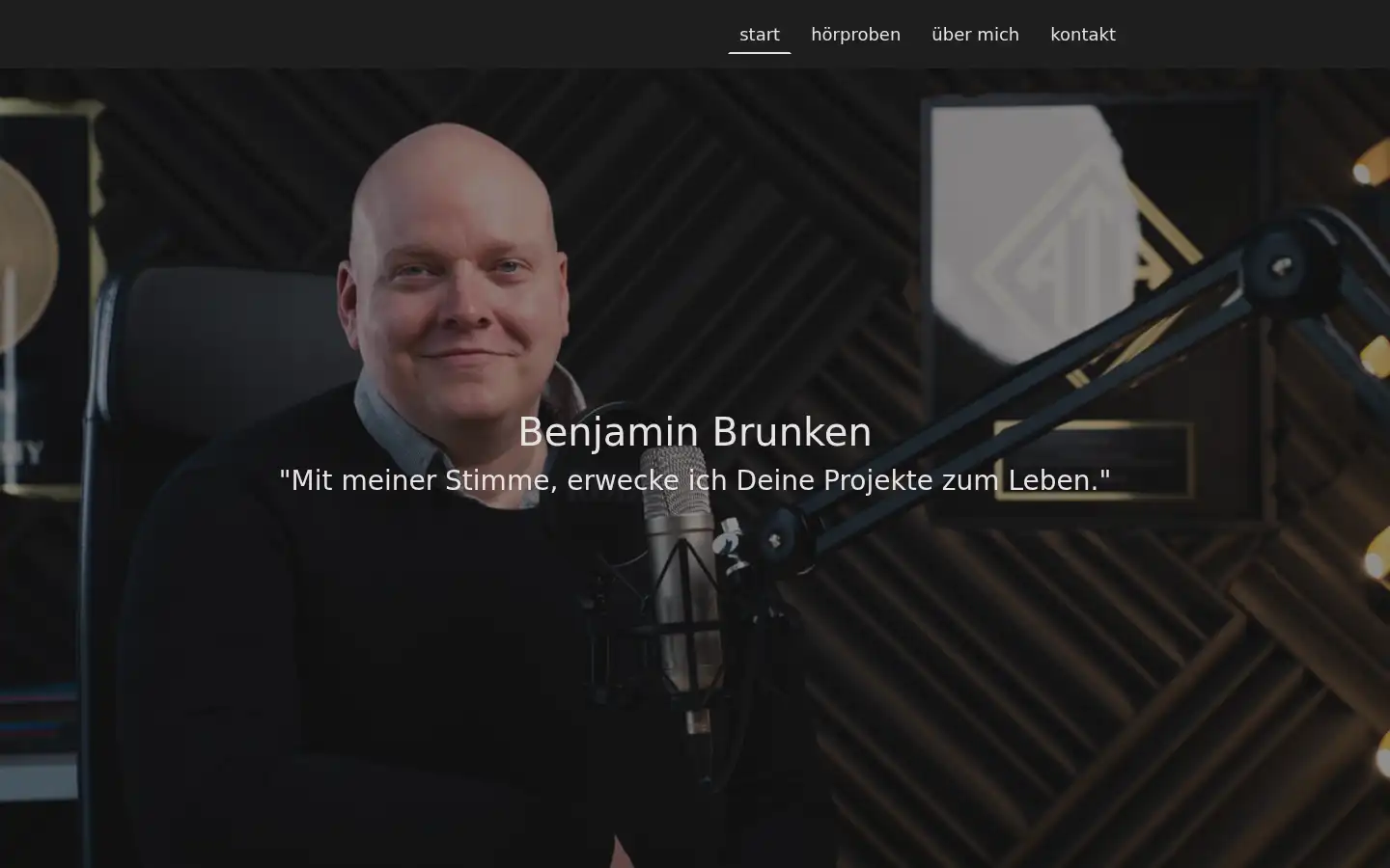 Screenshot of benjaminbrunken-sprecher.de