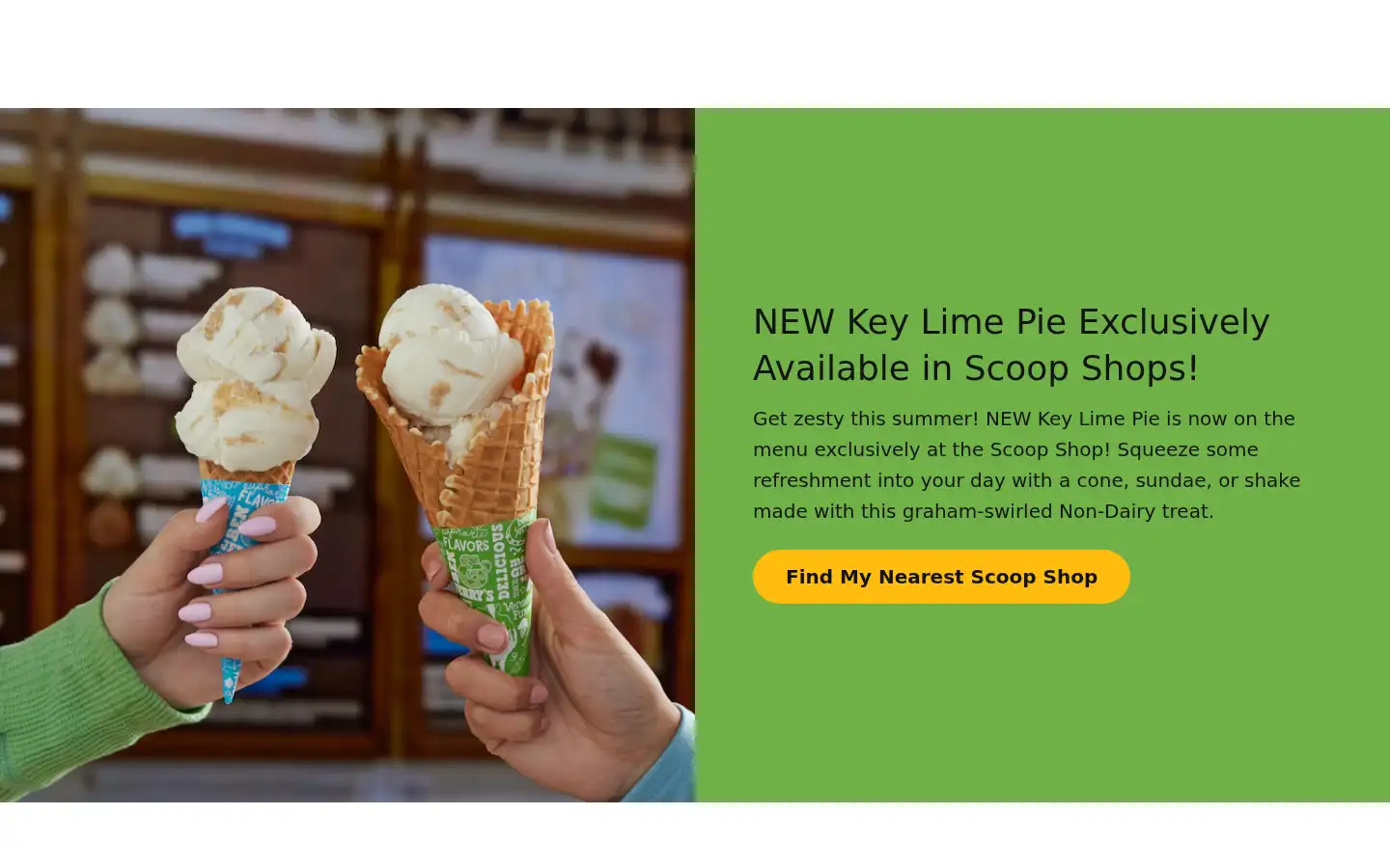 Screenshot of benjerry.com