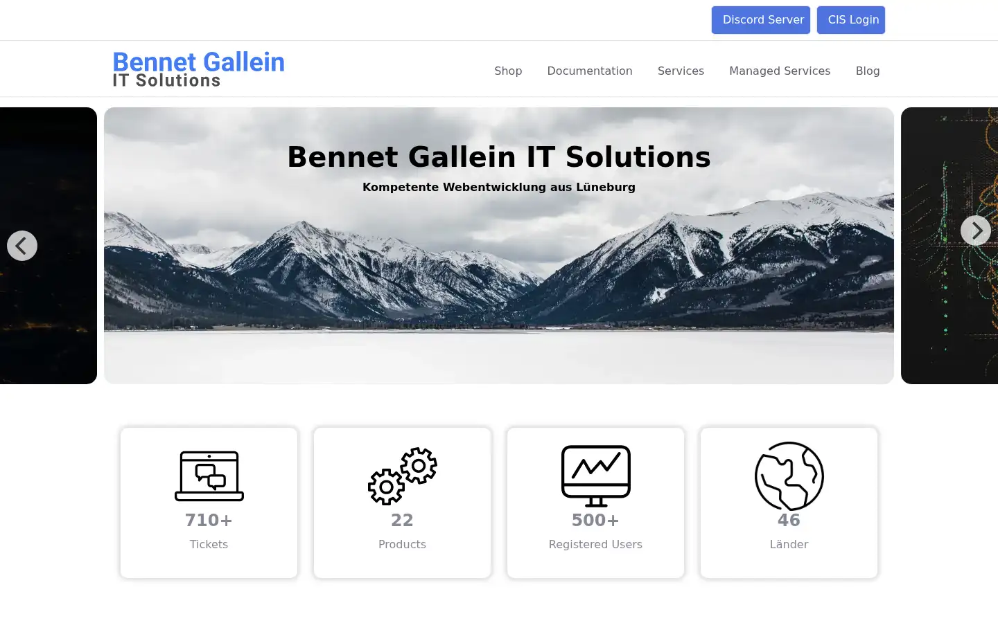 Screenshot of bennetgallein.de