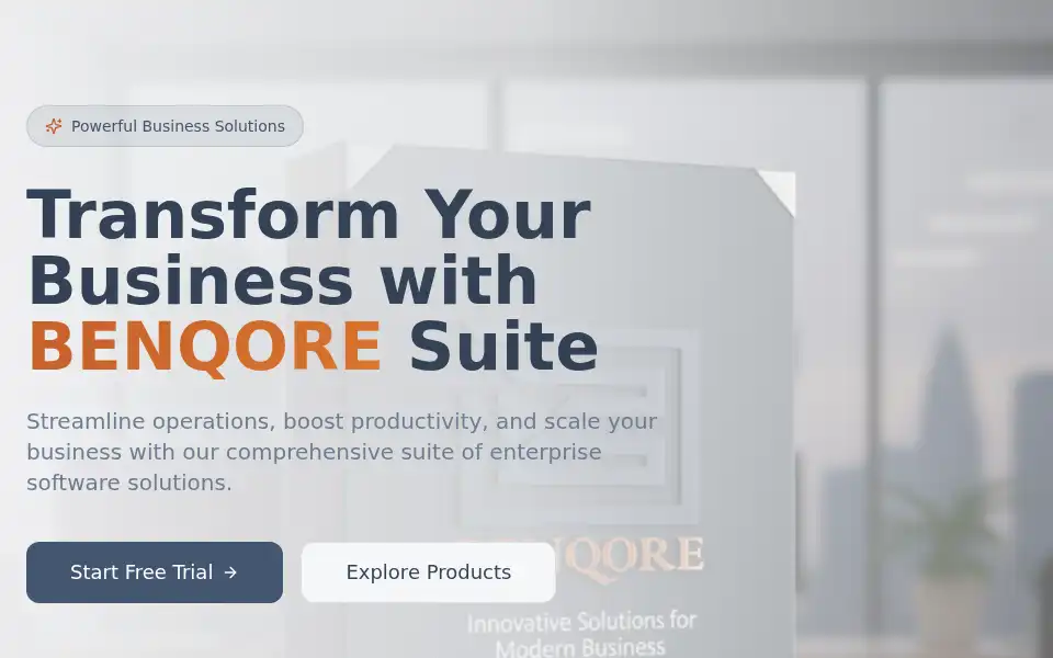 Screenshot of benqore.com