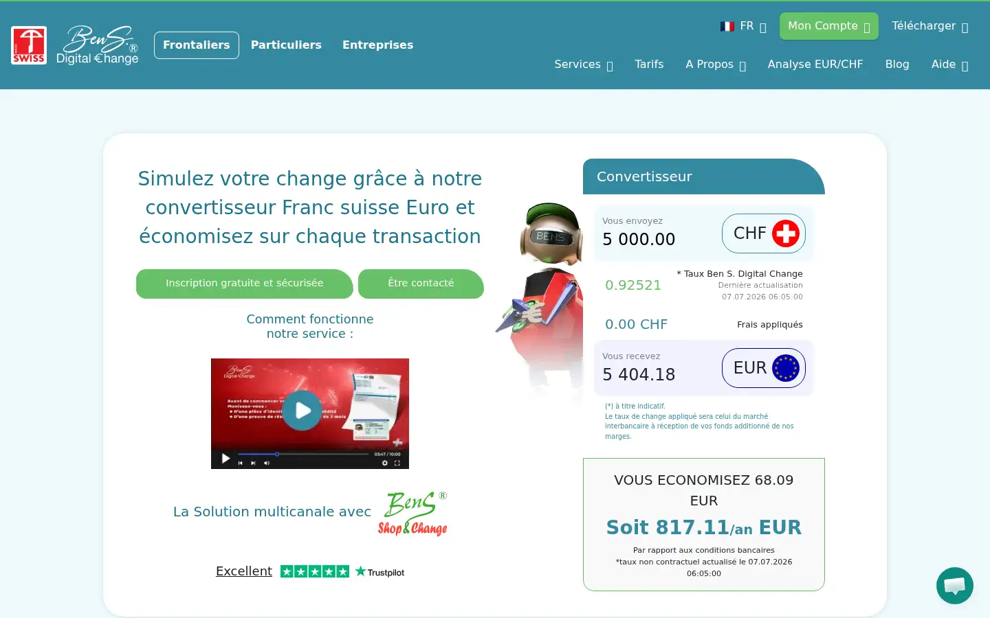 Screenshot of bens-digital-change.com
