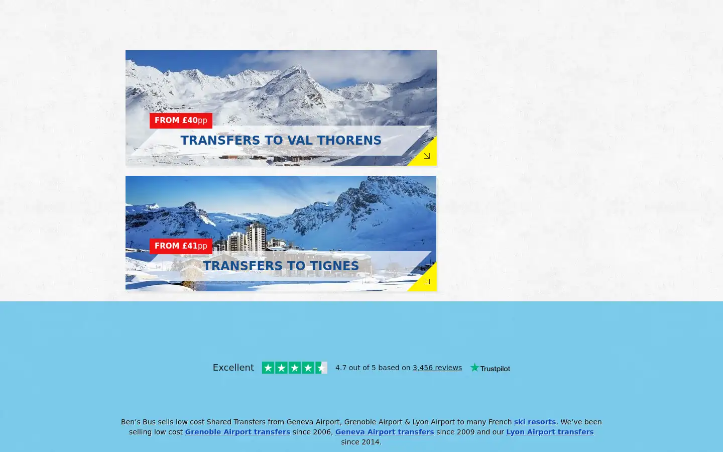 Screenshot of bensbus.co.uk