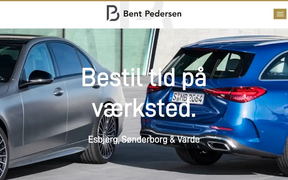 Screenshot of bent-pedersen.dk