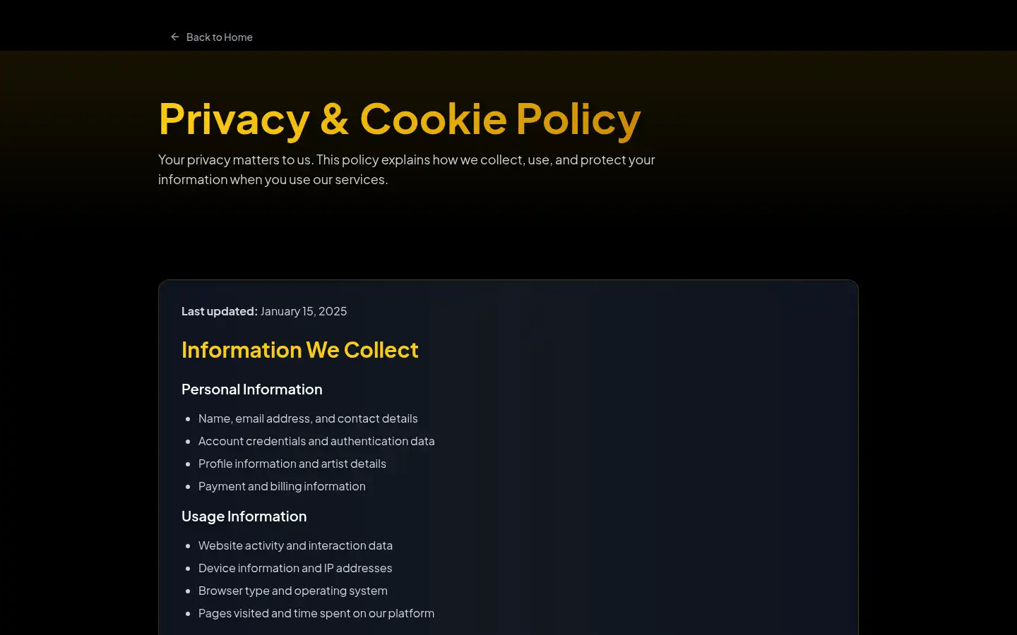 Screenshot of bentleyrecords.io