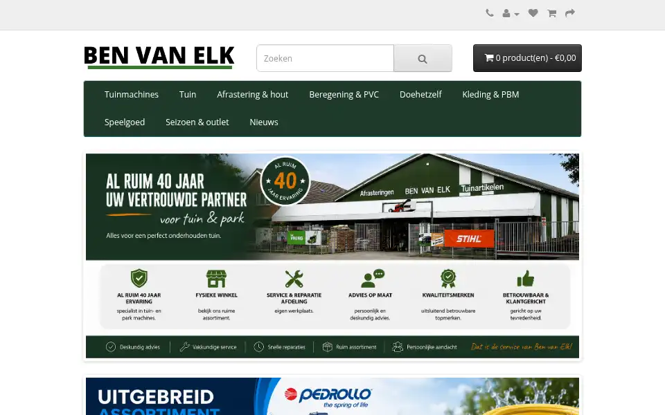 Screenshot of benvanelk.nl