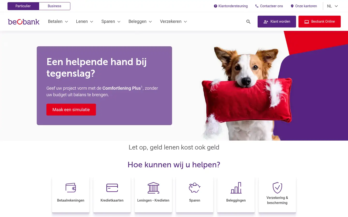 Screenshot of beobank.be