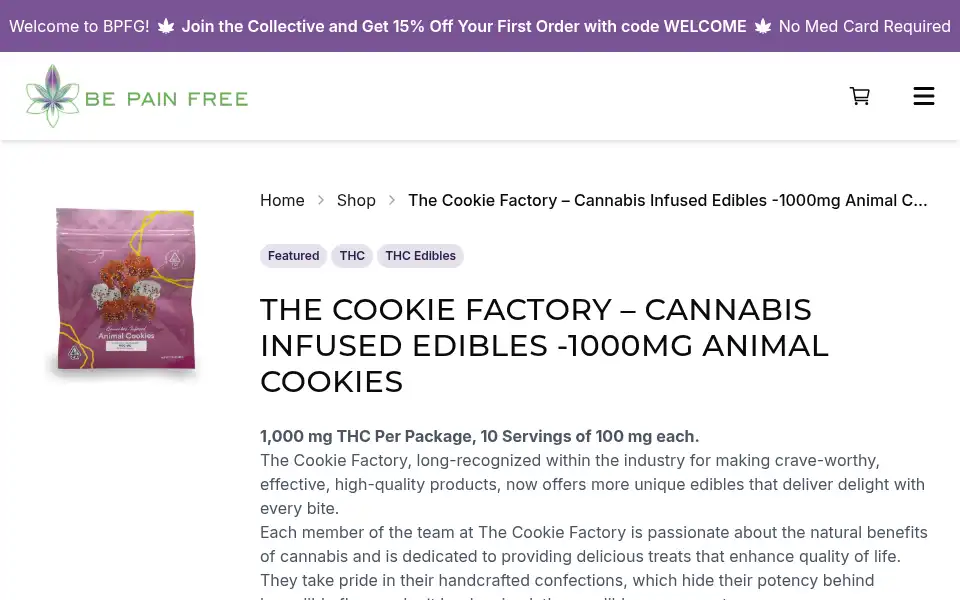 Screenshot of bepainfreeglobal.com