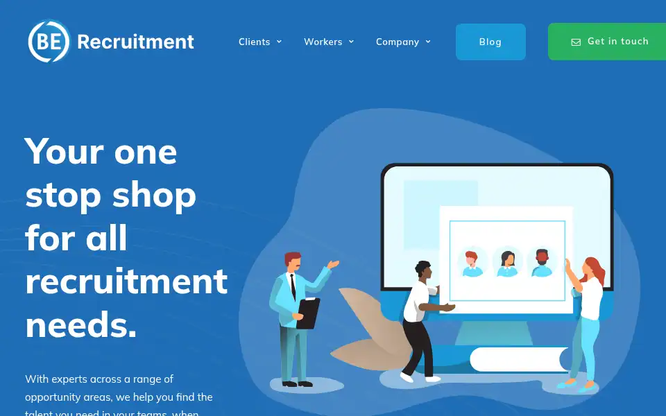 Screenshot of berecruit.co.uk