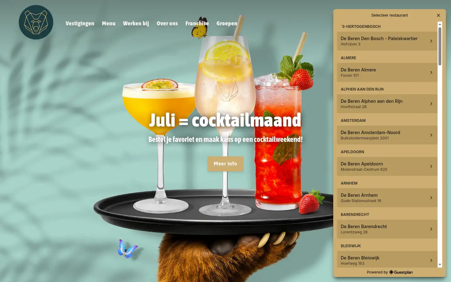 Screenshot of beren.nl
