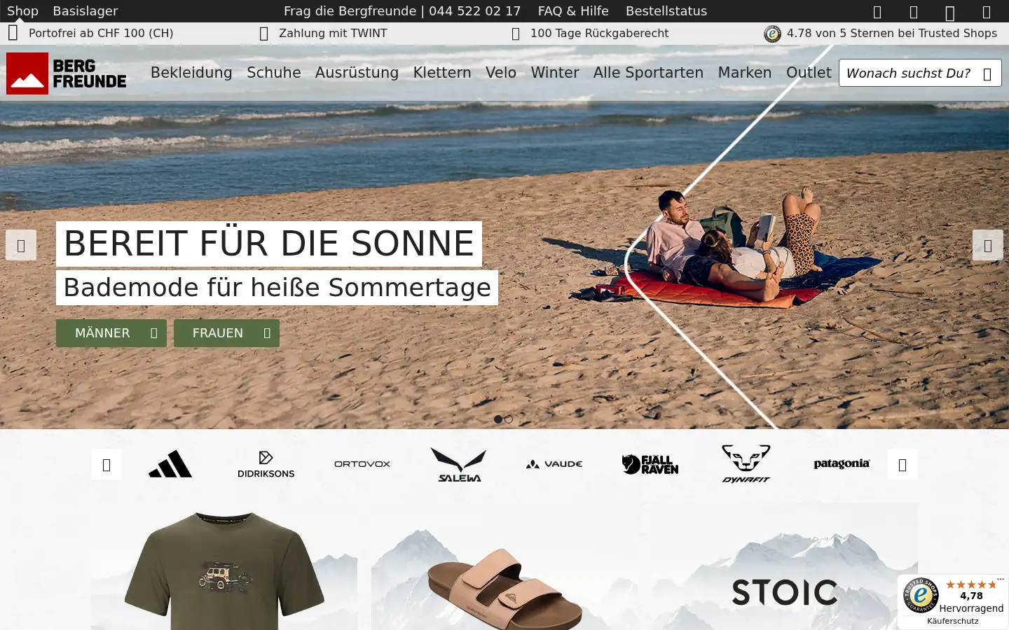 Screenshot of berg-freunde.ch