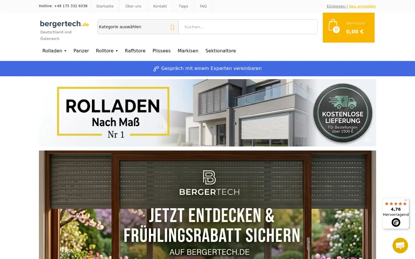 Screenshot of bergertech.de