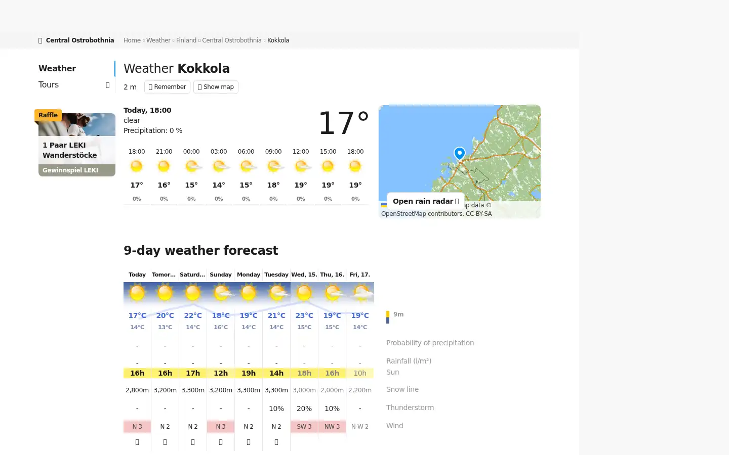 Screenshot of bergfex.com