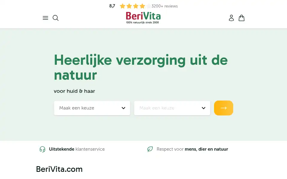 Screenshot of berivita.com