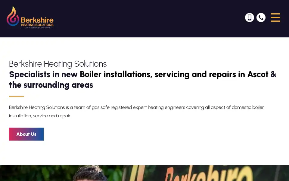 Screenshot of berkshireheatingsolutions.co.uk