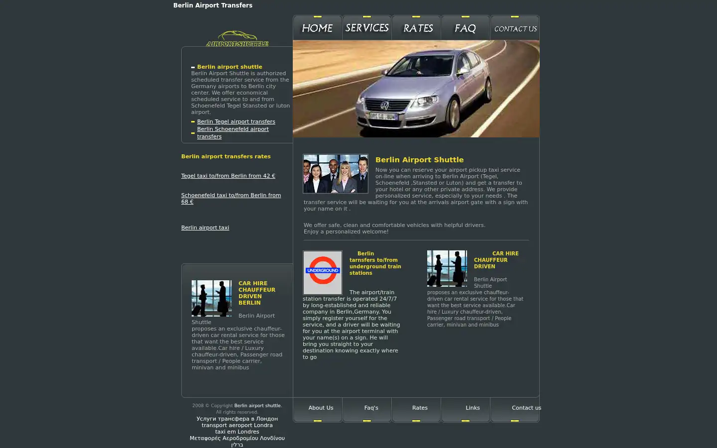 Screenshot of berlin-airport-shuttle.com