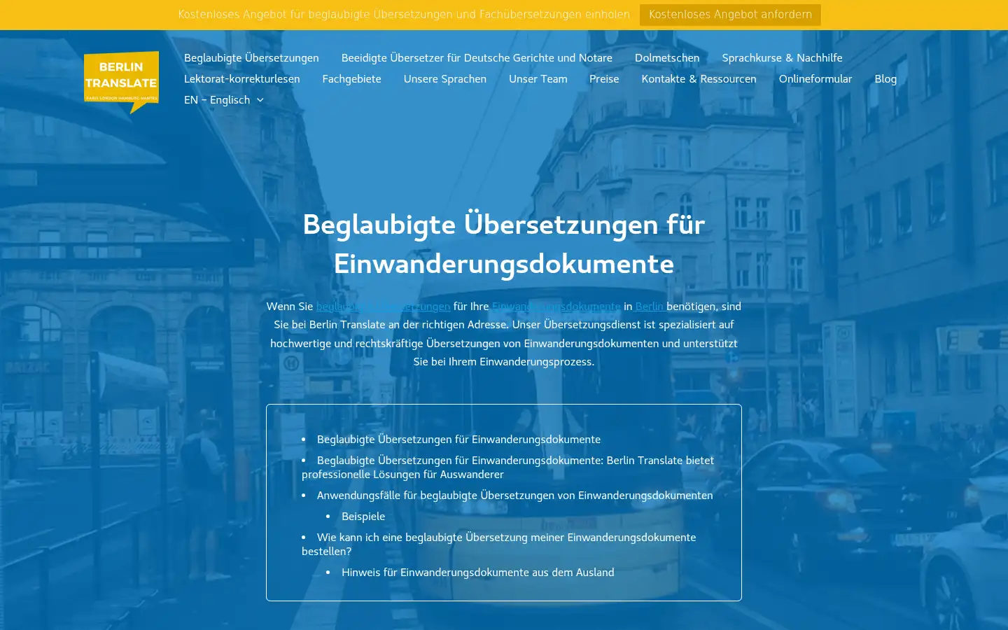 Screenshot of berlin-translate.de