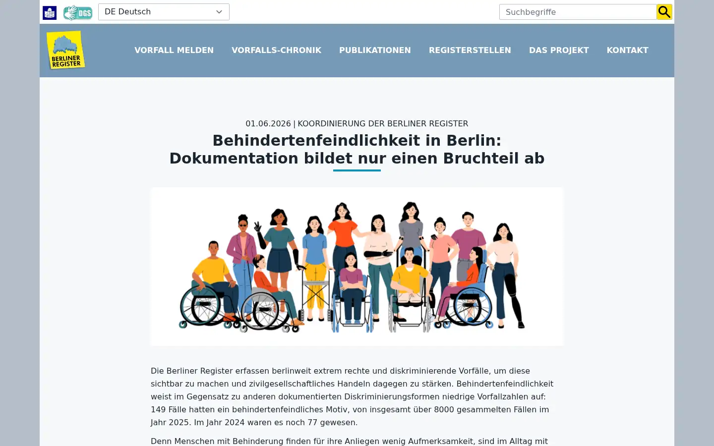 Screenshot of berliner-register.de