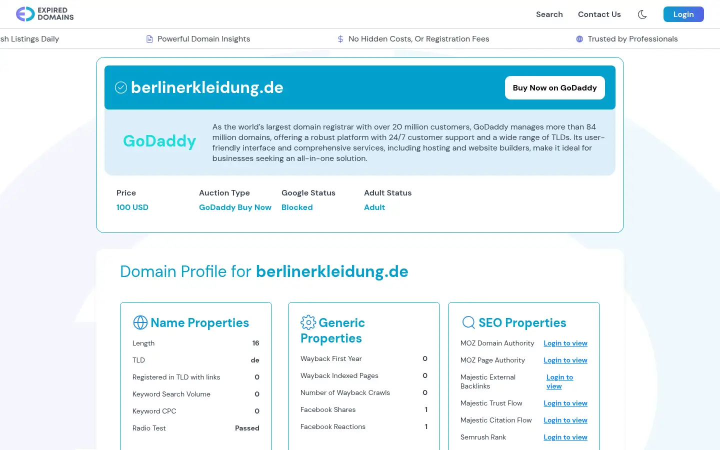 Screenshot of berlinerkleidung.de