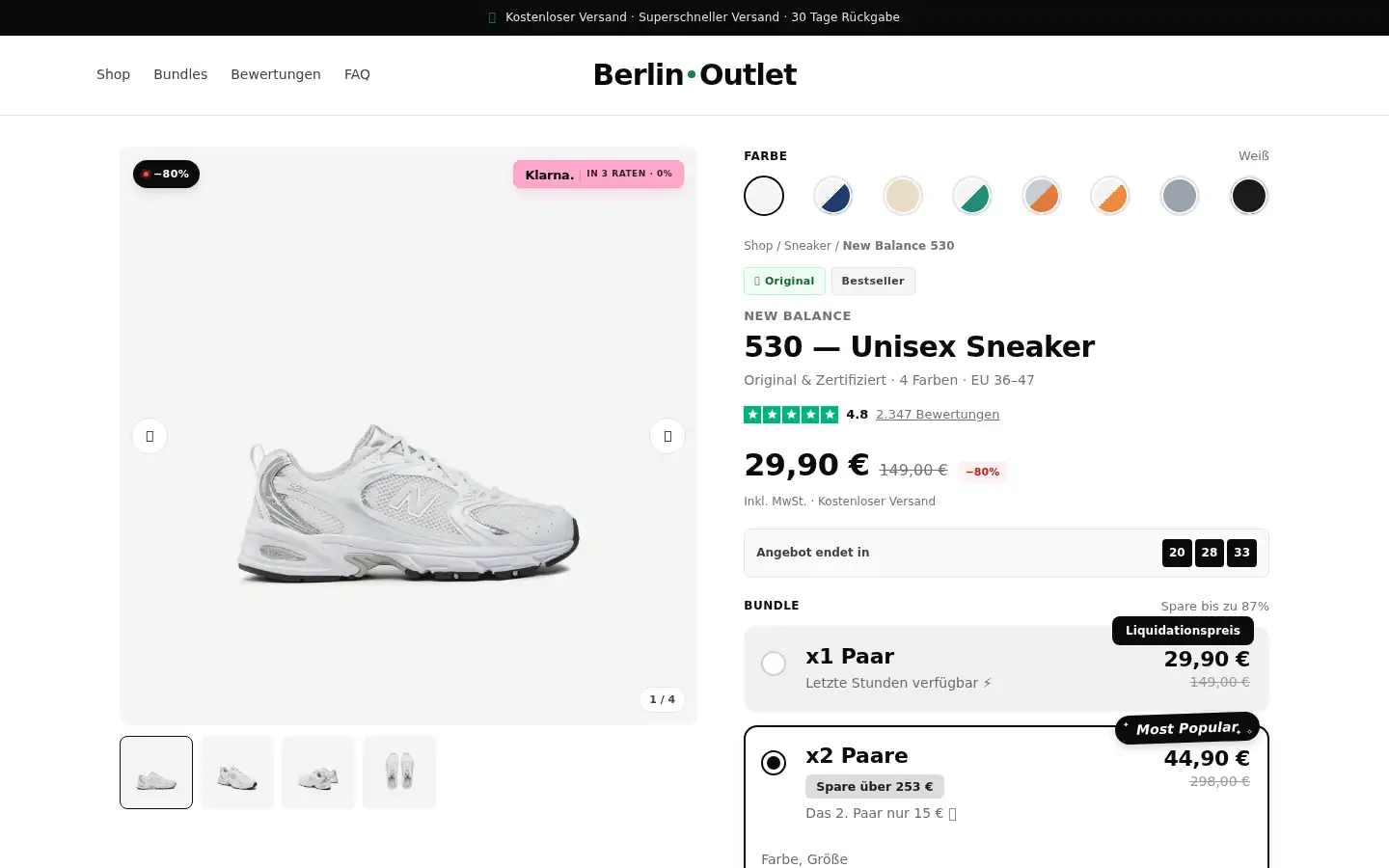Screenshot of berlinoutlet.lovable.app